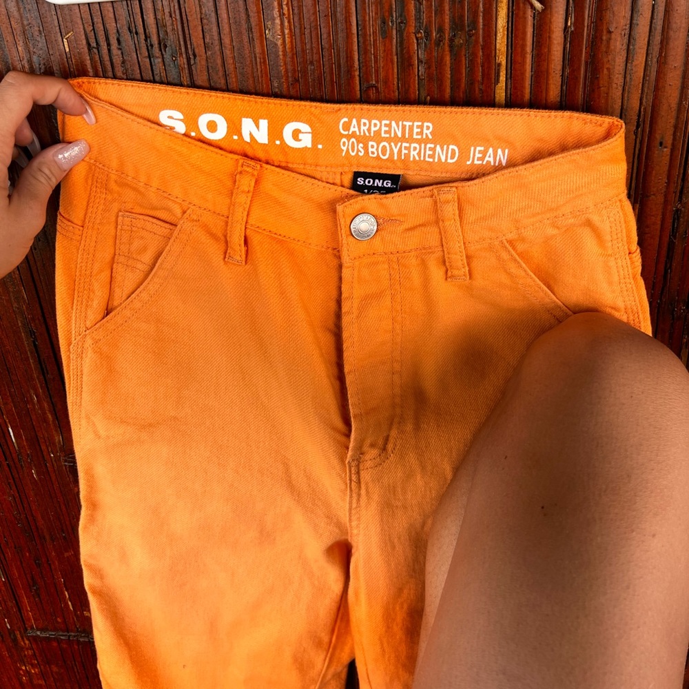 Hippie Pants 90s Boyfriend Jeans Orange size 1